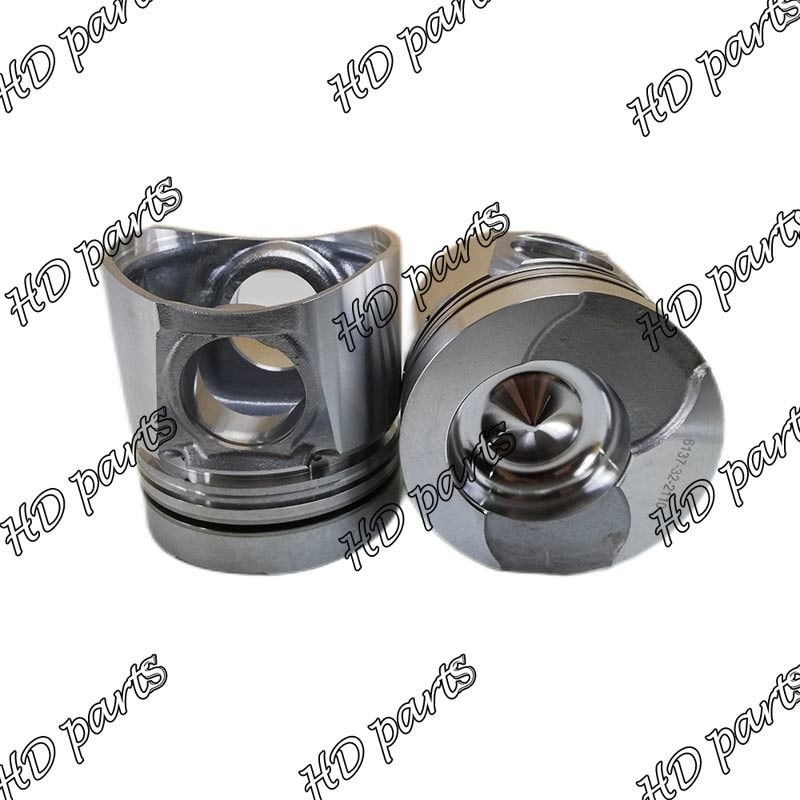 6137-32-2110 6137-32-201 ลูกสูบเครื่องยนต์ดีเซล 4D105 S4D105-5A S4D105-5B PC220-2 PC220LC-2