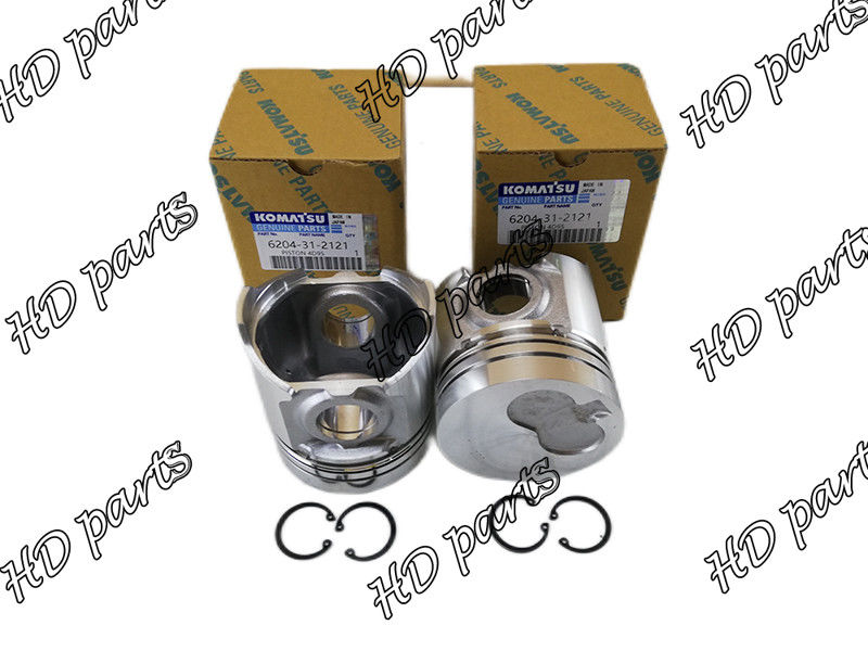 4D95S-W-1 ลูกสูบเครื่องยนต์ดีเซล 6202-32-2140 6201-32-2121 สูง 104 มม. สำหรับ KOMATSU