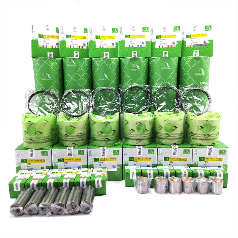 6BD1 ซิลินเดอร์ไลนเนอร์ พิสตันคิต Rign 1-11261118-0 1-12111777-0 5-12121055-0 สําหรับเครื่องขุด Isuzu