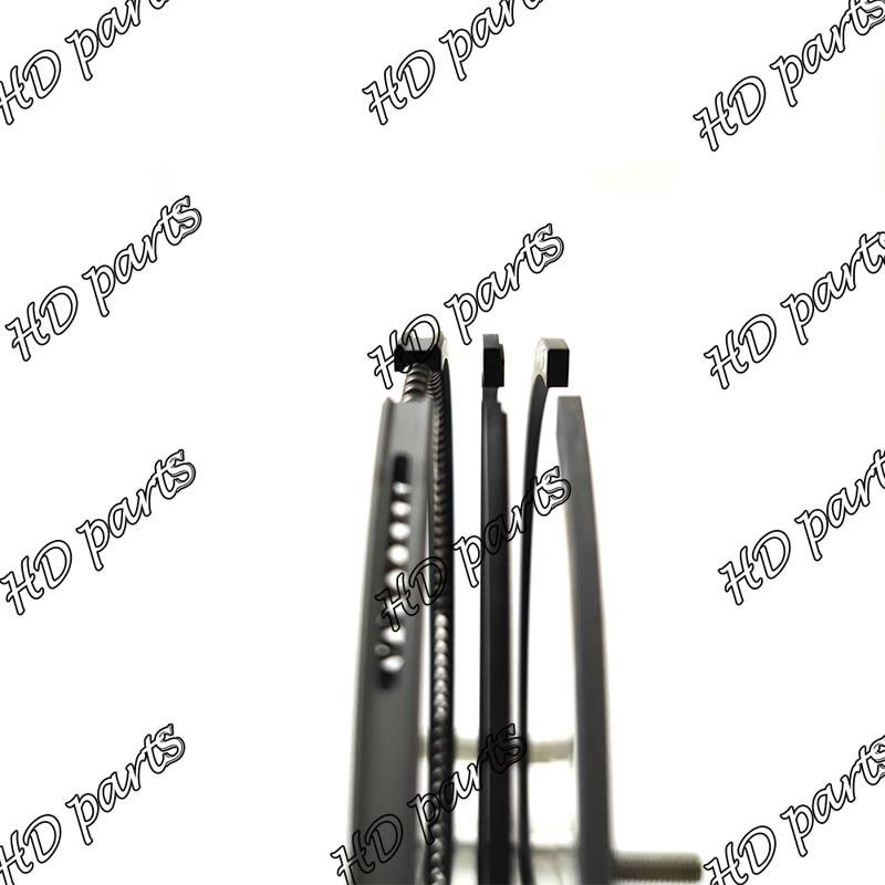 V4300 D3200 2.5x2.5x5.5 มิลลิเมตร พริสตันวงแหวน 15571-21050 สําหรับเครื่องยนต์ Kubota