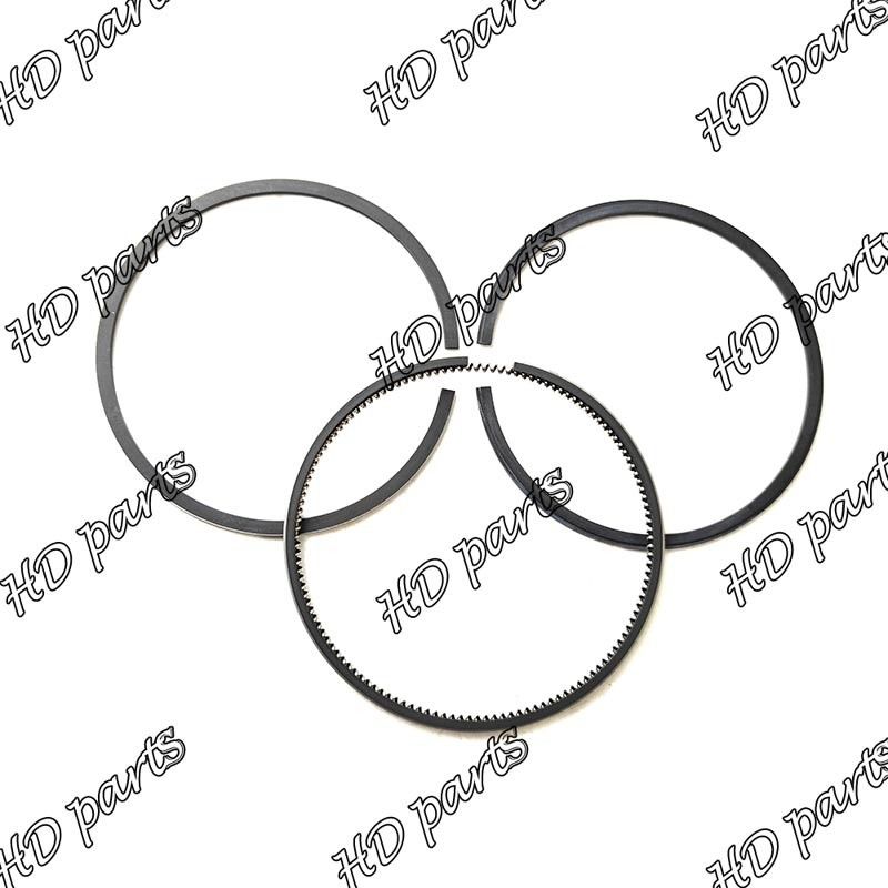 V4300 D3200 2.5x2.5x5.5 มิลลิเมตร พริสตันวงแหวน 15571-21050 สําหรับเครื่องยนต์ Kubota