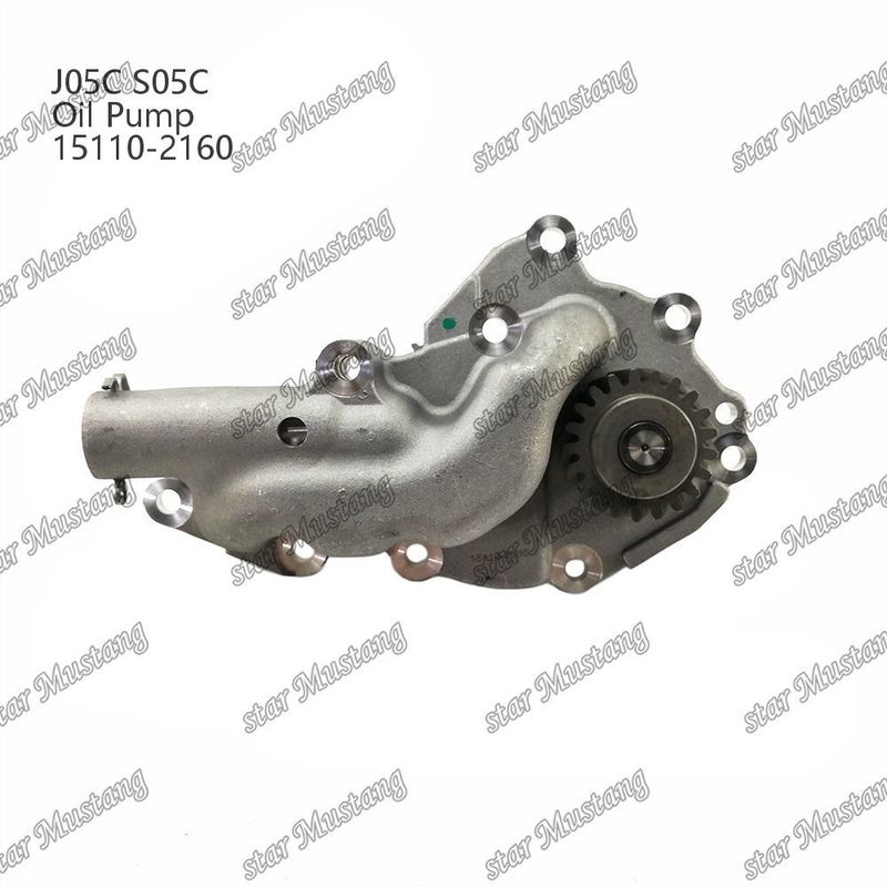 J05C S05C SK200-8 SK210-8 SK250-8 SK260-8 SK260-8E ปั๊มน้ํามัน 15110-2160 สําหรับอะไหล่ซ่อมเครื่องยนต์ Hino