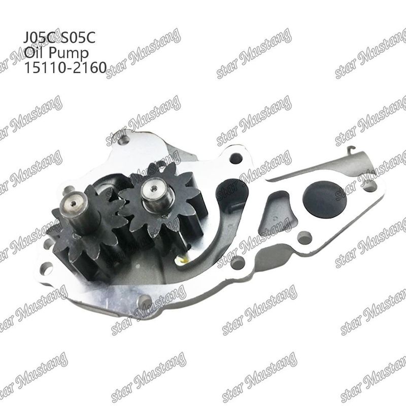 J05C S05C SK200-8 SK210-8 SK250-8 SK260-8 SK260-8E ปั๊มน้ํามัน 15110-2160 สําหรับอะไหล่ซ่อมเครื่องยนต์ Hino