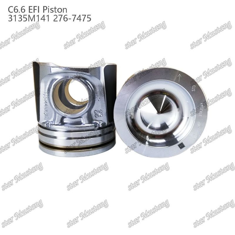 พิสตัน C6.6 EFI 3135M141 276-7475 สําหรับเครื่องขุด Perkins Caterpillar และอุปกรณ์วิศวกรรม