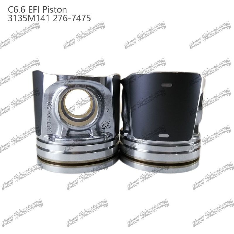 พิสตัน C6.6 EFI 3135M141 276-7475 สําหรับเครื่องขุด Perkins Caterpillar และอุปกรณ์วิศวกรรม