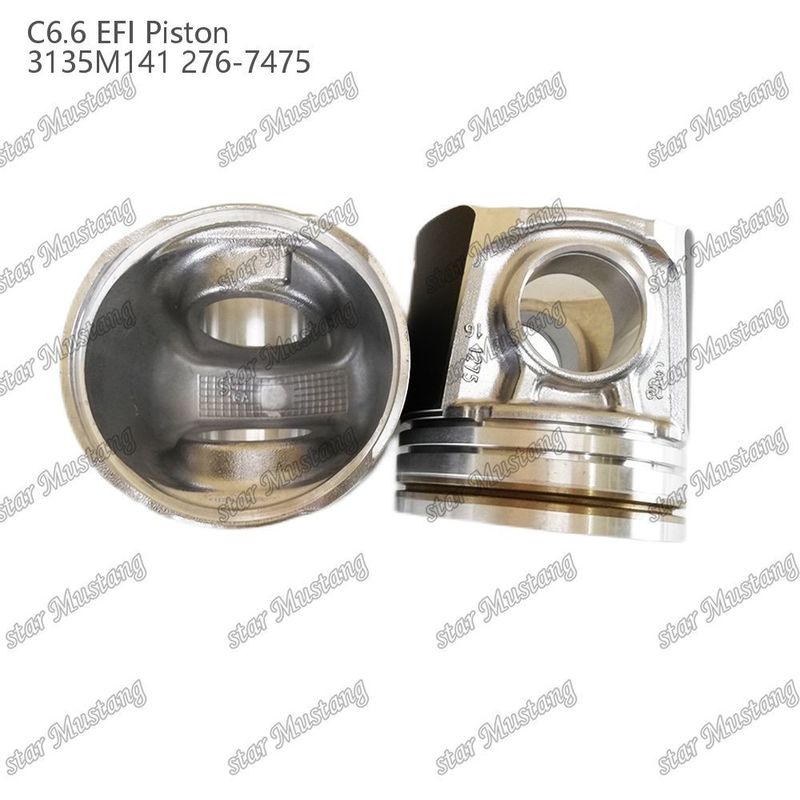 พิสตัน C6.6 EFI 3135M141 276-7475 สําหรับเครื่องขุด Perkins Caterpillar และอุปกรณ์วิศวกรรม