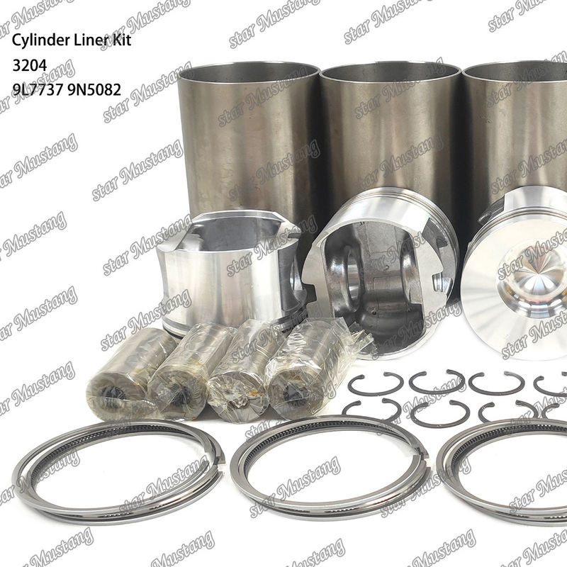 สําหรับเครื่องยนต์ Caterpillar 3204 ซิลินเดอร์ไลนเนอร์คิต 9L7737 1W1661 9N5082 ชิ้นส่วนซ่อมเครื่องยนต์ดีเซลเครื่องกล