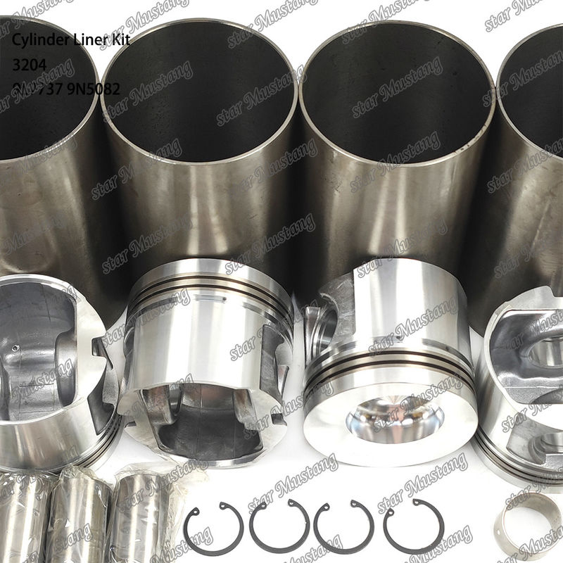 สําหรับเครื่องยนต์ Caterpillar 3204 ซิลินเดอร์ไลนเนอร์คิต 9L7737 1W1661 9N5082 ชิ้นส่วนซ่อมเครื่องยนต์ดีเซลเครื่องกล