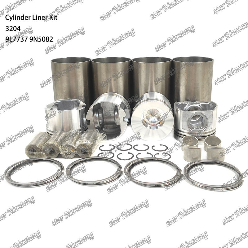 สําหรับเครื่องยนต์ Caterpillar 3204 ซิลินเดอร์ไลนเนอร์คิต 9L7737 1W1661 9N5082 ชิ้นส่วนซ่อมเครื่องยนต์ดีเซลเครื่องกล