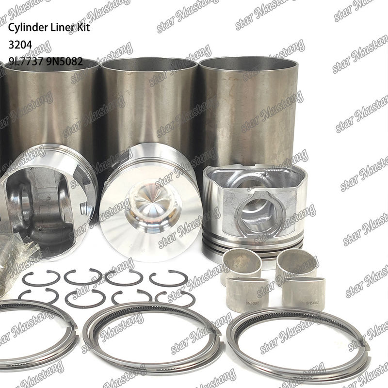 สําหรับเครื่องยนต์ Caterpillar 3204 ซิลินเดอร์ไลนเนอร์คิต 9L7737 1W1661 9N5082 ชิ้นส่วนซ่อมเครื่องยนต์ดีเซลเครื่องกล