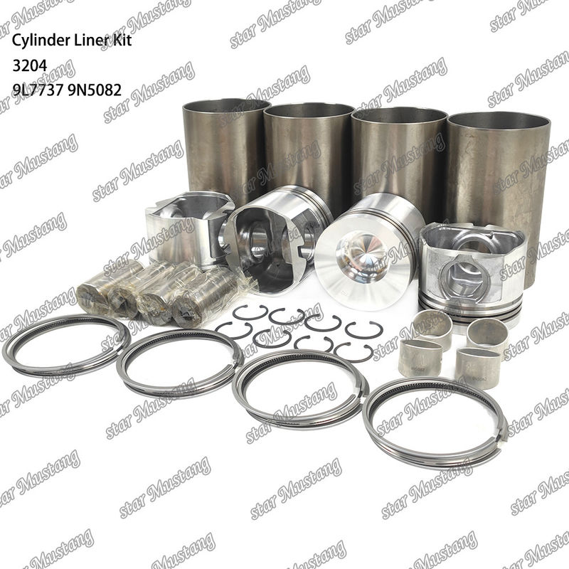 สําหรับเครื่องยนต์ Caterpillar 3204 ซิลินเดอร์ไลนเนอร์คิต 9L7737 1W1661 9N5082 ชิ้นส่วนซ่อมเครื่องยนต์ดีเซลเครื่องกล