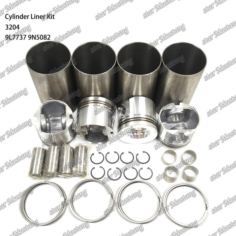 สําหรับเครื่องยนต์ Caterpillar 3204 ซิลินเดอร์ไลนเนอร์คิต 9L7737 1W1661 9N5082 ชิ้นส่วนซ่อมเครื่องยนต์ดีเซลเครื่องกล