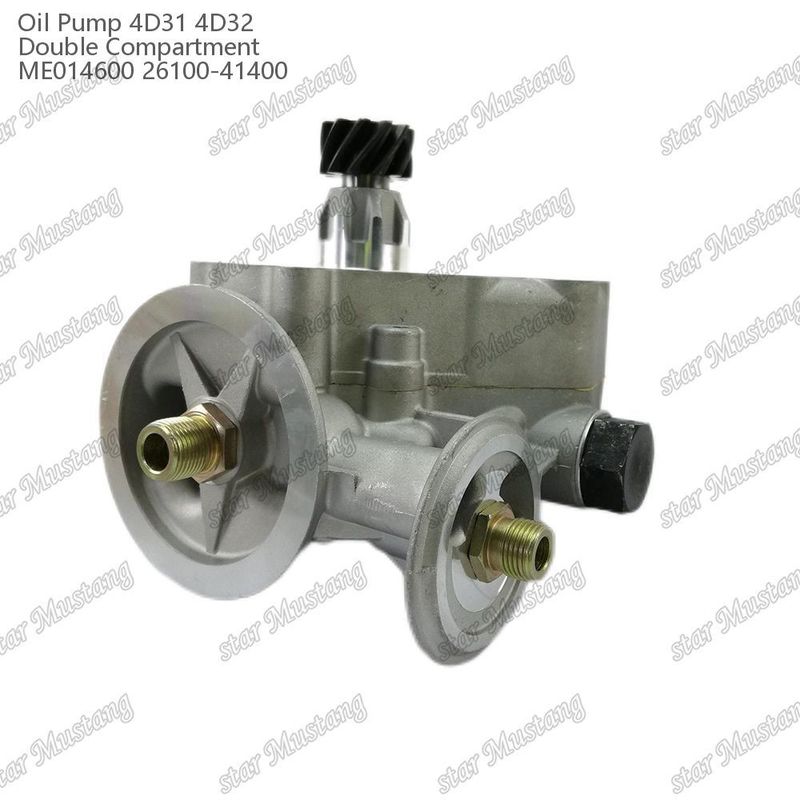 ปั๊มน้ํามันเครื่องยนต์ 4D31 4D32 เทอร์โมสแตตคู่ ME014600 26100-41400 สําหรับอะไหล่เครื่องยนต์ Mitsubishi