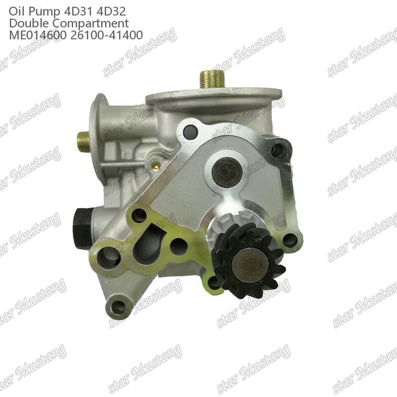 ปั๊มน้ํามันเครื่องยนต์ 4D31 4D32 เทอร์โมสแตตคู่ ME014600 26100-41400 สําหรับอะไหล่เครื่องยนต์ Mitsubishi