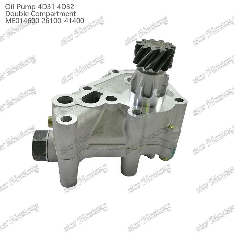 ปั๊มน้ํามันเครื่องยนต์ 4D31 4D32 เทอร์โมสแตตคู่ ME014600 26100-41400 สําหรับอะไหล่เครื่องยนต์ Mitsubishi