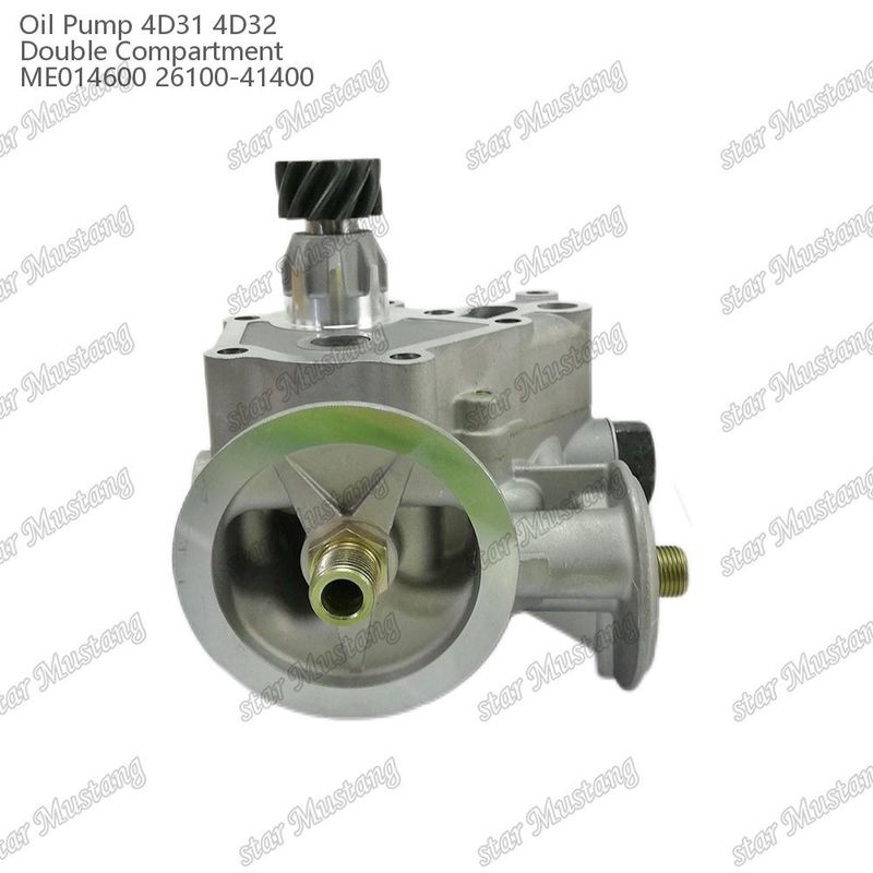 ปั๊มน้ํามันเครื่องยนต์ 4D31 4D32 เทอร์โมสแตตคู่ ME014600 26100-41400 สําหรับอะไหล่เครื่องยนต์ Mitsubishi