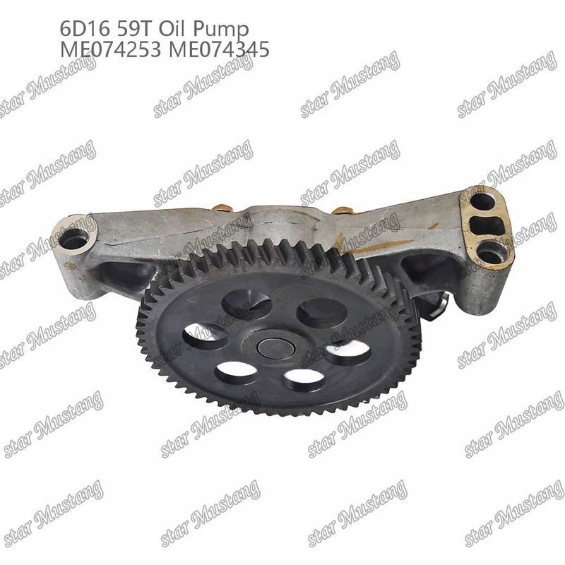 ปั๊มน้ํามันเครื่องยนต์ 6D16 59 ฟัน ME074253 ME074345 สําหรับอะไหล่เครื่องยนต์ Mitsubishi