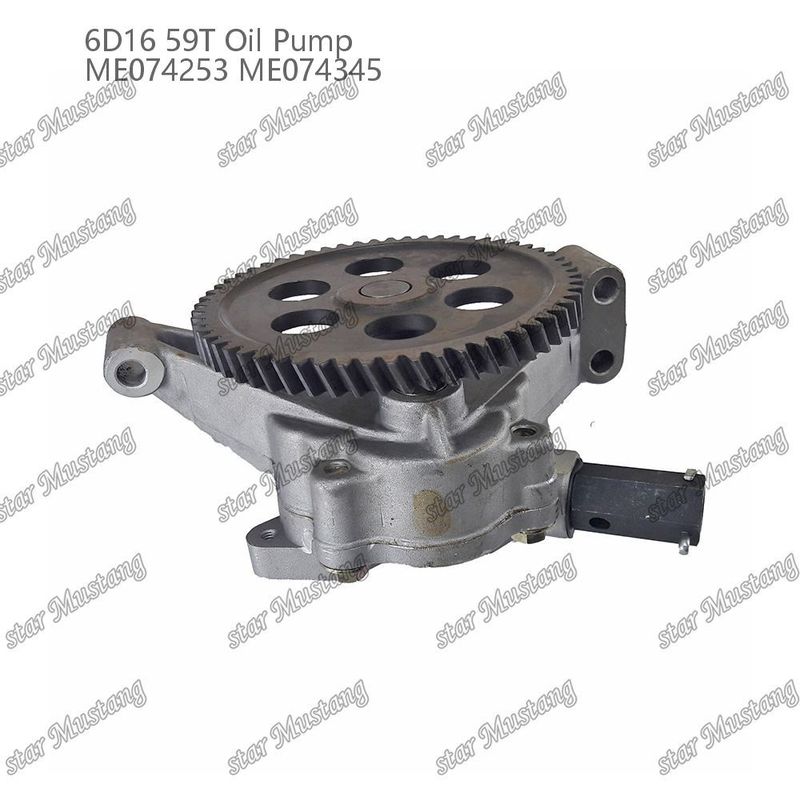 ปั๊มน้ํามันเครื่องยนต์ 6D16 59 ฟัน ME074253 ME074345 สําหรับอะไหล่เครื่องยนต์ Mitsubishi