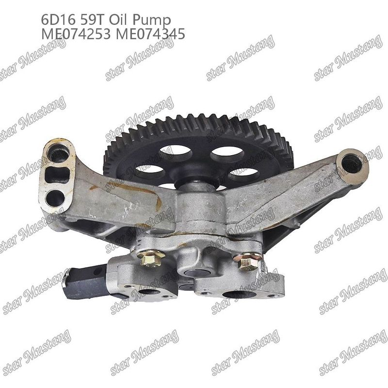 ปั๊มน้ํามันเครื่องยนต์ 6D16 59 ฟัน ME074253 ME074345 สําหรับอะไหล่เครื่องยนต์ Mitsubishi