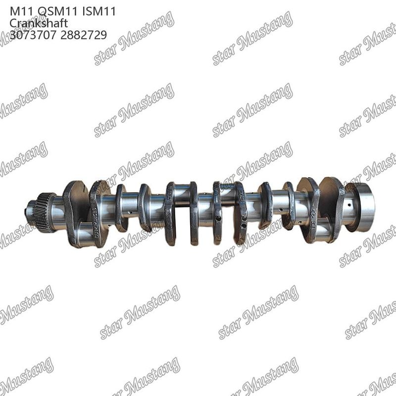 กระบอกแกน Crankshaft M11 QSM11 ISM11 เหล็กโกง 3073707 2882729 สําหรับชิ้นส่วนเครื่องยนต์ดีเซล Cummins