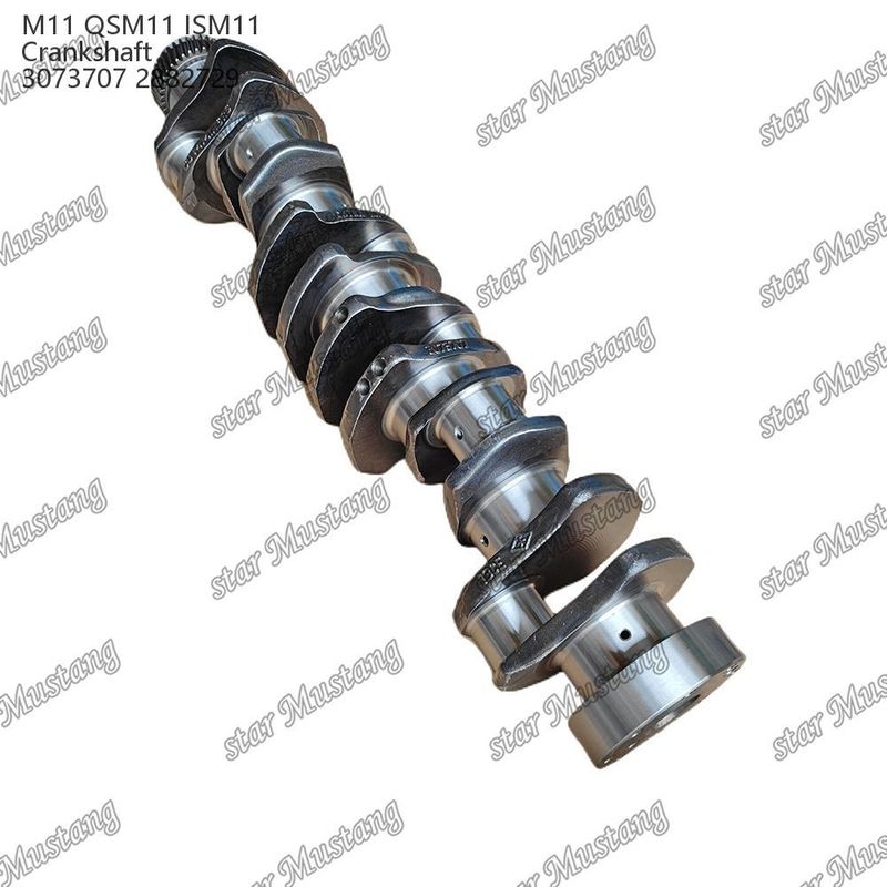 กระบอกแกน Crankshaft M11 QSM11 ISM11 เหล็กโกง 3073707 2882729 สําหรับชิ้นส่วนเครื่องยนต์ดีเซล Cummins
