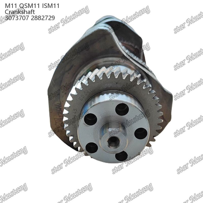 กระบอกแกน Crankshaft M11 QSM11 ISM11 เหล็กโกง 3073707 2882729 สําหรับชิ้นส่วนเครื่องยนต์ดีเซล Cummins