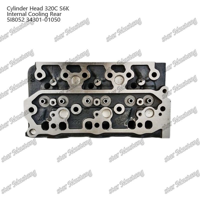 320C S6K หัวกระบอกเครื่องยนต์ เครื่องเย็นภายในด้านหลัง 5I8052 34301-01050 สําหรับ Mitsubishi สําหรับอะไหล่เครื่องยนต์ CAT