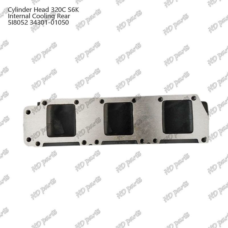 หัวกระบอก 320C S6K การเย็นภายในด้านหลัง 5I8052 34301-01050 สําหรับอะไหล่เครื่องยนต์ Mitsubishi