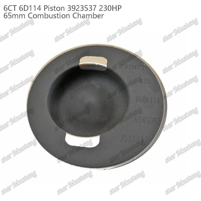 พิสตัน 6CT 6D114 230HP 3923537 ห้องเผาไหม้ 65 มม สําหรับส่วนประกอบเครื่องยนต์ดีเซล Cummins