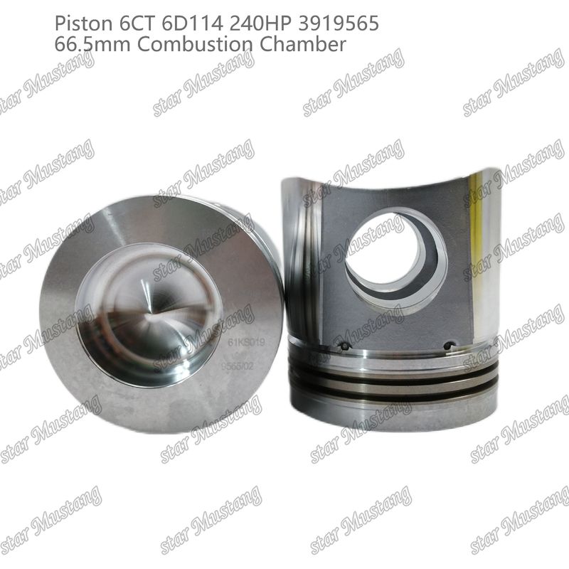 พิสตัน 6CT 6D114 240HP 3919565 66.5 มิลลิเมตร ห้องเผาไหม้ สําหรับชิ้นส่วนซ่อมเครื่องยนต์ดีเซล Cummins