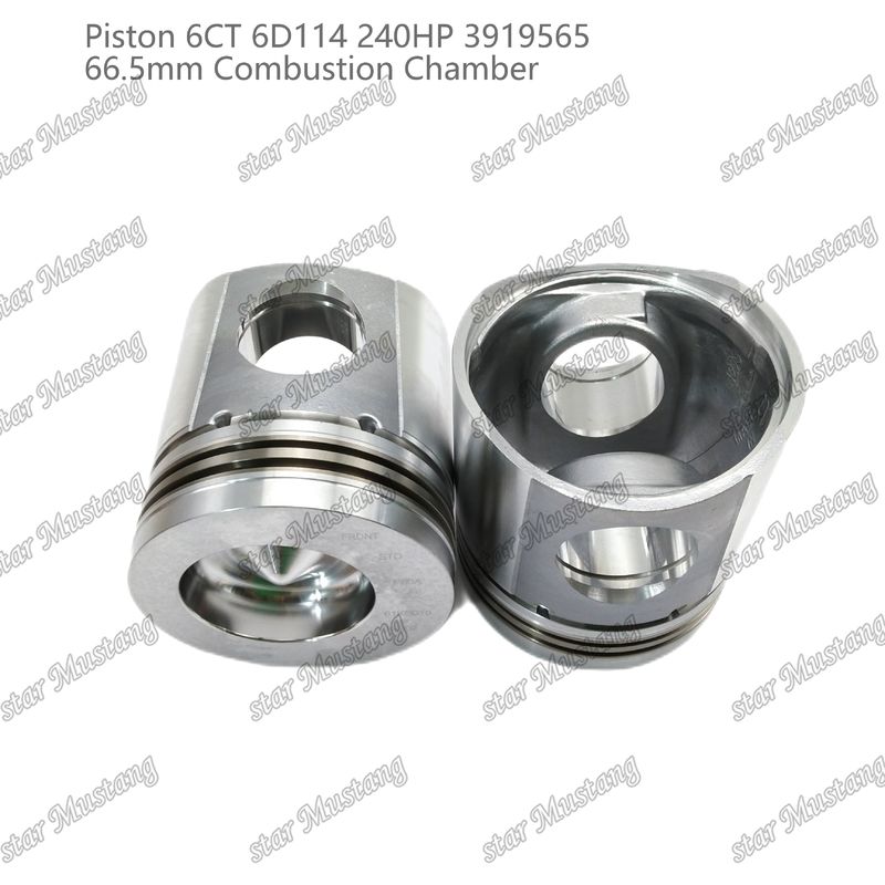 พิสตัน 6CT 6D114 240HP 3919565 66.5 มิลลิเมตร ห้องเผาไหม้ สําหรับชิ้นส่วนซ่อมเครื่องยนต์ดีเซล Cummins