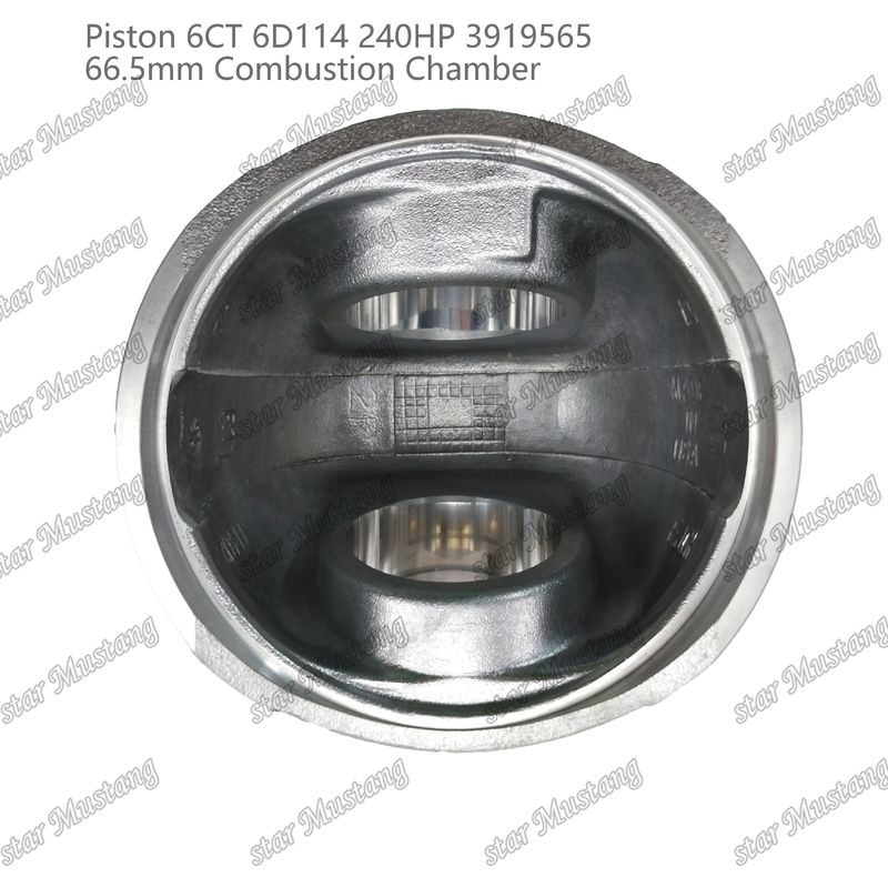 พิสตัน 6CT 6D114 240HP 3919565 66.5 มิลลิเมตร ห้องเผาไหม้ สําหรับชิ้นส่วนซ่อมเครื่องยนต์ดีเซล Cummins