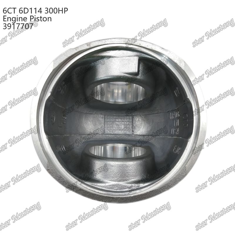 พิสตัน 6CT 6D114 300HP 3917707 ห้องเผาไหม้ 55 มม สําหรับส่วนซ่อมเครื่องยนต์ดีเซล Cummins