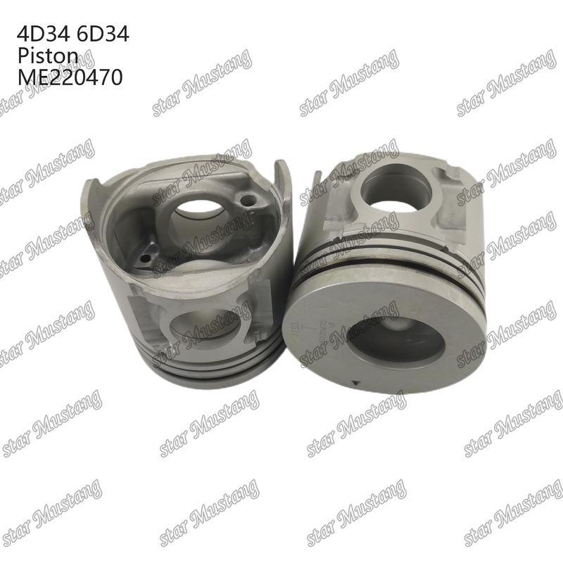 6D34 เครื่องยนต์ ช่องกระดูกพิสตัน 36 มม. กับ Alfin With Oil Gallery ME220470 สําหรับเครื่องยนต์ Mitsubishi
