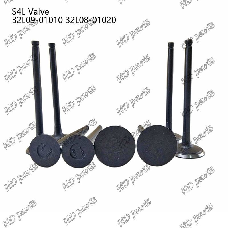 วาล์ว S4L IN 32L09-01010 EX 32L08-01020 สําหรับอะไหล่ซ่อมเครื่องยนต์ดีเซล Mitsubishi