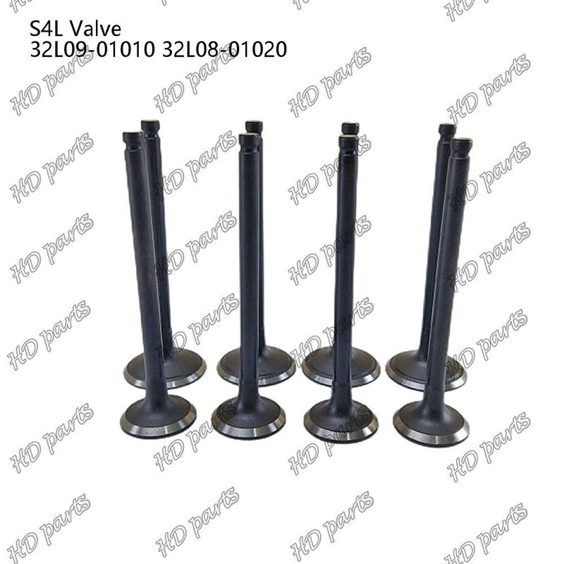 วาล์ว S4L IN 32L09-01010 EX 32L08-01020 สําหรับอะไหล่ซ่อมเครื่องยนต์ดีเซล Mitsubishi