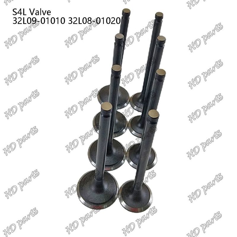 วาล์ว S4L IN 32L09-01010 EX 32L08-01020 สําหรับอะไหล่ซ่อมเครื่องยนต์ดีเซล Mitsubishi