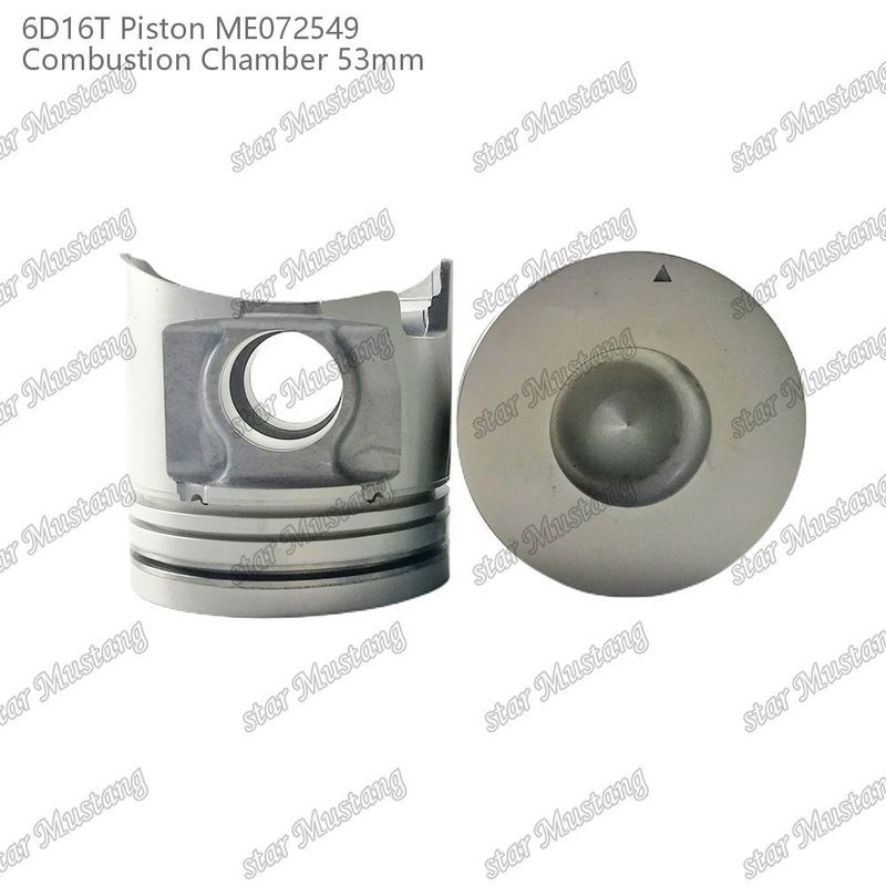 6D16T-24V เครื่องยนต์ ห้องพิสตัน ขนาด 53 มม 3kx2.5x4 มม ช่อง Pin 38 มม ME072549 สําหรับอะไหล่เครื่องยนต์ Mitsubishi