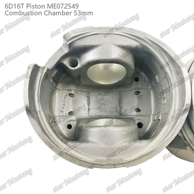 6D16T-24V เครื่องยนต์ ห้องพิสตัน ขนาด 53 มม 3kx2.5x4 มม ช่อง Pin 38 มม ME072549 สําหรับอะไหล่เครื่องยนต์ Mitsubishi