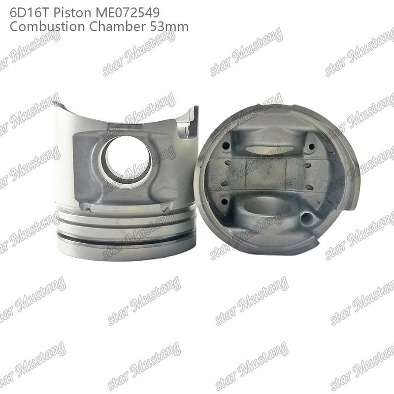 6D16T-24V เครื่องยนต์ ห้องพิสตัน ขนาด 53 มม 3kx2.5x4 มม ช่อง Pin 38 มม ME072549 สําหรับอะไหล่เครื่องยนต์ Mitsubishi