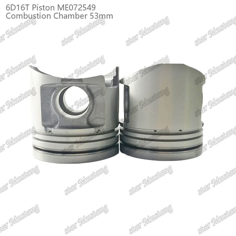 6D16T-24V เครื่องยนต์ ห้องพิสตัน ขนาด 53 มม 3kx2.5x4 มม ช่อง Pin 38 มม ME072549 สําหรับอะไหล่เครื่องยนต์ Mitsubishi