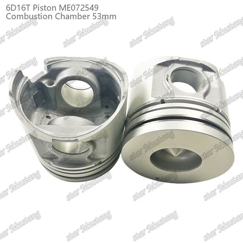 6D16T-24V เครื่องยนต์ ห้องพิสตัน ขนาด 53 มม 3kx2.5x4 มม ช่อง Pin 38 มม ME072549 สําหรับอะไหล่เครื่องยนต์ Mitsubishi