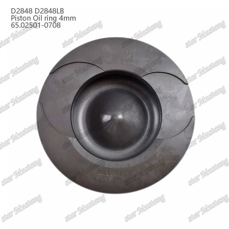 พิสตัน D2848 D2848LB แหวนน้ํามัน 4 มิลลิเมตร 65.02501-0708 สําหรับ Doosan เครื่องยนต์ดีเซล
