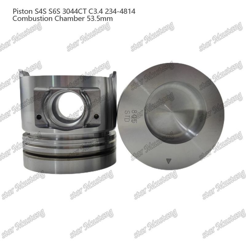 S4S S6S 3044CT C3.4 เครื่องยนต์ พิสตัน Alfine ห้องขนาด 53.5 มิลลิเมตร แหวนน้ํามัน 4.5 มิลลิเมตร 234-4814 สําหรับอะไหล่เครื่องยนต์ Mitsubishi