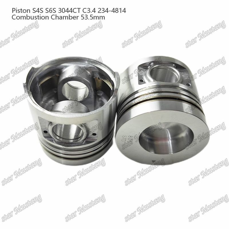 S4S S6S 3044CT C3.4 เครื่องยนต์ พิสตัน Alfine ห้องขนาด 53.5 มิลลิเมตร แหวนน้ํามัน 4.5 มิลลิเมตร 234-4814 สําหรับอะไหล่เครื่องยนต์ Mitsubishi