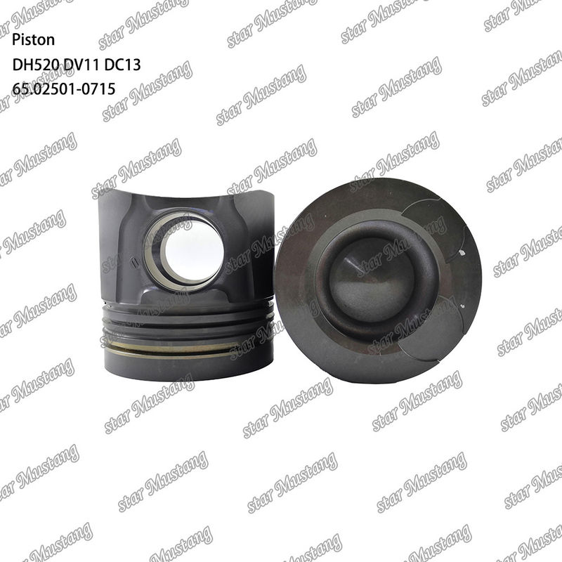 พิสตัน DH520 DV11 DC13 65.02501-0715 สําหรับ Doosan ส่วนซ่อมเครื่องยนต์ดีเซล