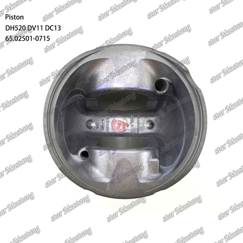 พิสตัน DH520 DV11 DC13 65.02501-0715 สําหรับ Doosan ส่วนซ่อมเครื่องยนต์ดีเซล