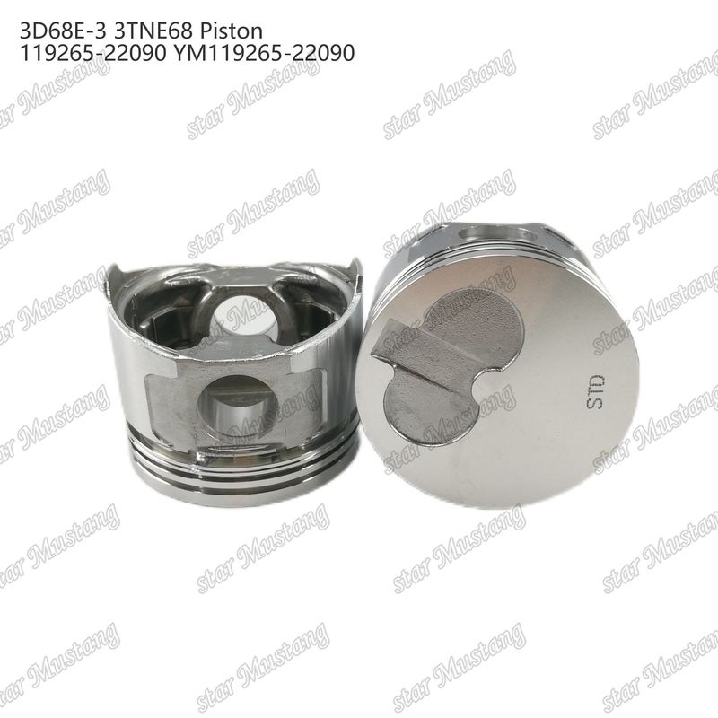 พิสตัน 3D68E-3 3TNE68 ความสูง 53 มม 119265-22090 YM119265-22090 สําหรับ Yanmar เครื่องยนต์ดีเซล ซ่อมชิ้นส่วน