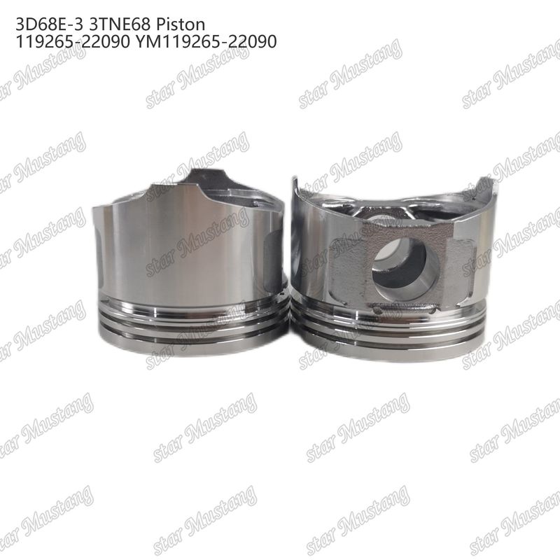 พิสตัน 3D68E-3 3TNE68 ความสูง 53 มม 119265-22090 YM119265-22090 สําหรับ Yanmar เครื่องยนต์ดีเซล ซ่อมชิ้นส่วน