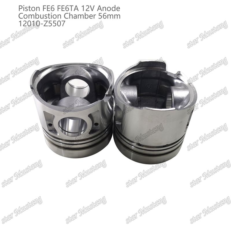 FE6 FE6TA เครื่องยนต์ พิสตัน12V ขนาดห้อง 56mm 2.5x2x4mm 12010-Z5507 สําหรับอะไหล่เครื่องยนต์ Nissan